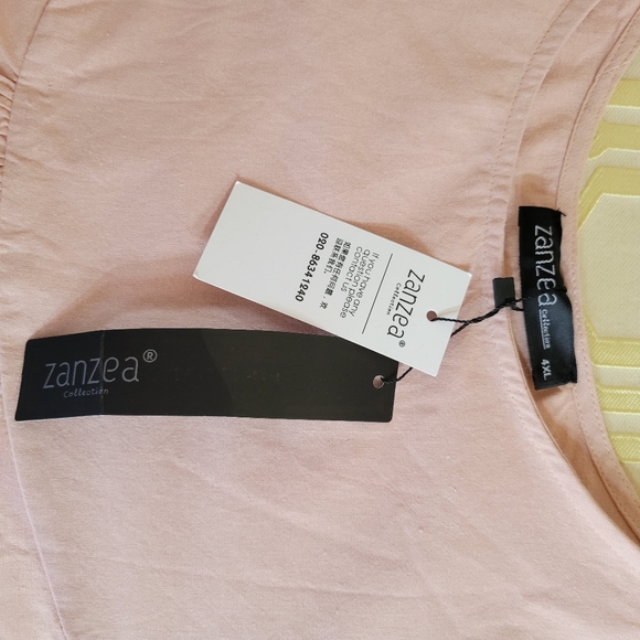 NWT Zanzea 4XL Pink Casual Top 100% Cotton - Picture 4 of 8